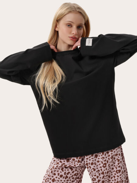 Longsleeve oversize - Czarny